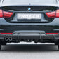 Rieger 00099265 BMW 4 Series F32 F33 F36 Rear Diffuser for Original Twin Tailpipe Left - Carbon-Look