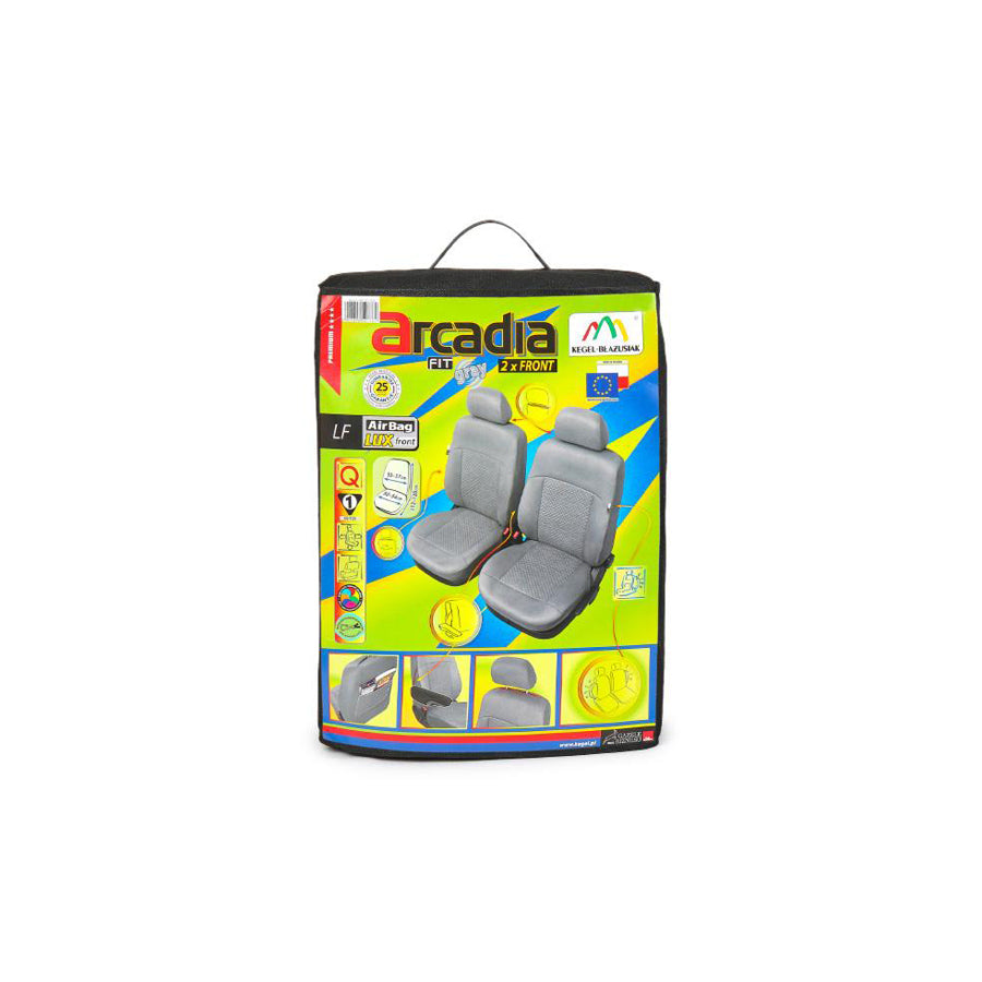 KEGEL 5-1303-235-3020 Car seat cover Grey, Leatherette, Polyester, Front