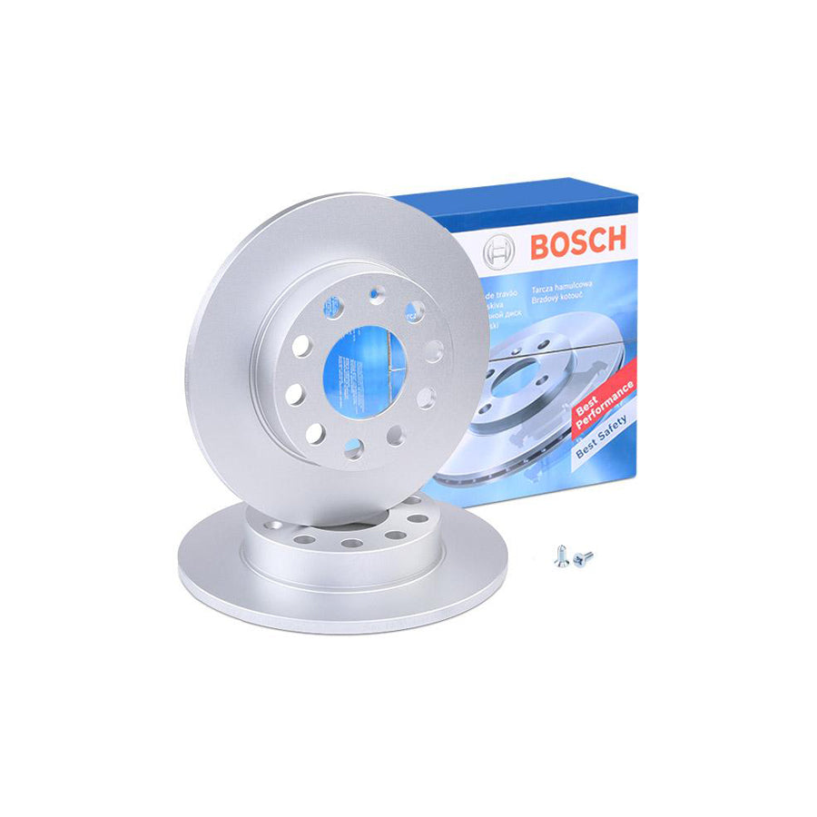 BOSCH 0 986 478 986 Brake Disc Solid Coated with bolts screws