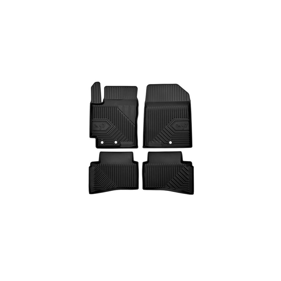 FROGUM Tailored 77408029 Floor mat set Elastomer, Front and Rear, Quantity: 4, Black, (LHD)