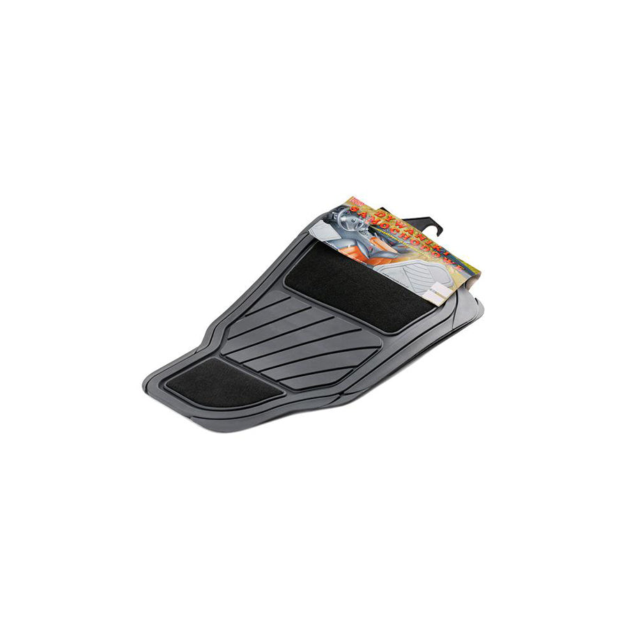 POLGUM Universal fit TS3328PC Floor mat set Elastomer, Front and Rear, Quantity: 4, Black