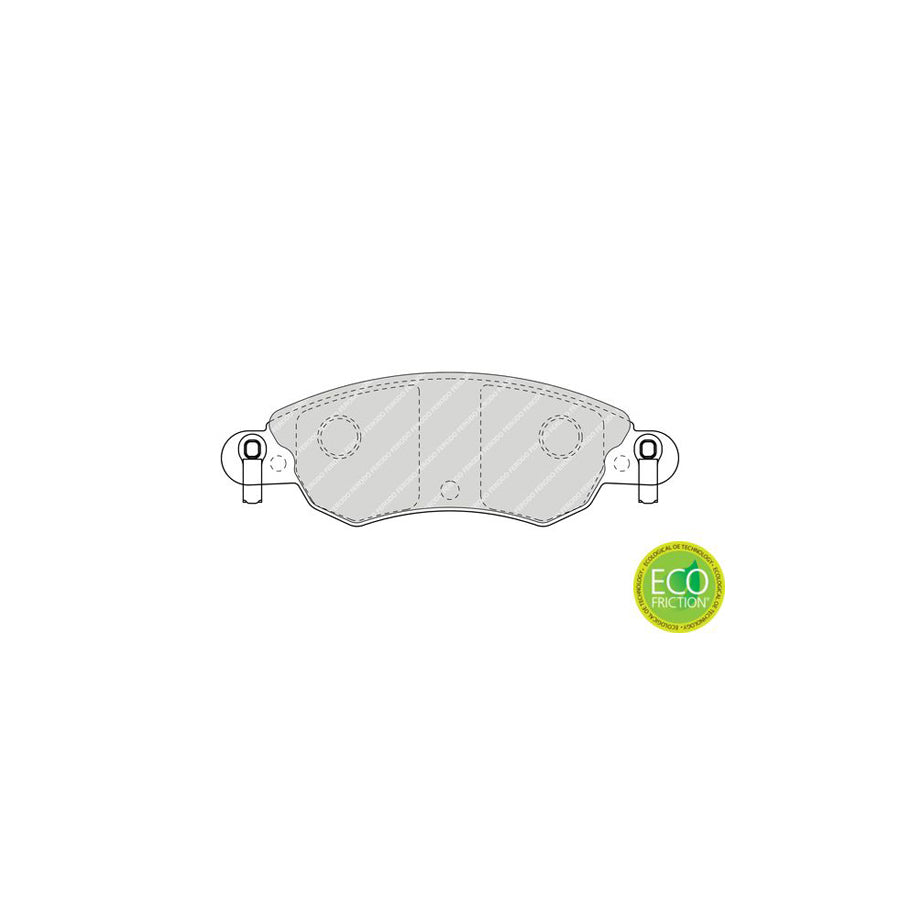 Ferodo Premier Eco Friction Fdb1410 Brake Pad Set For CITROEN C5 Incl Wear Warning Contact With Accessories