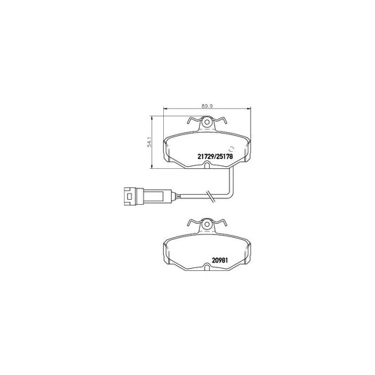 Hella 8DB 355 017-631 Brake Pad Set With Integrated Wear Warning Contact, With Brake Caliper Screws