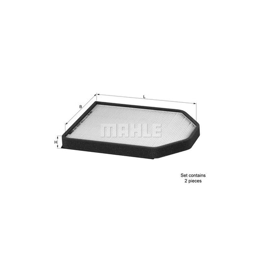 MAHLE ORIGINAL LA 51/S Pollen filter for AUDI A8 D2 (4D2, 4D8) Particulate Filter