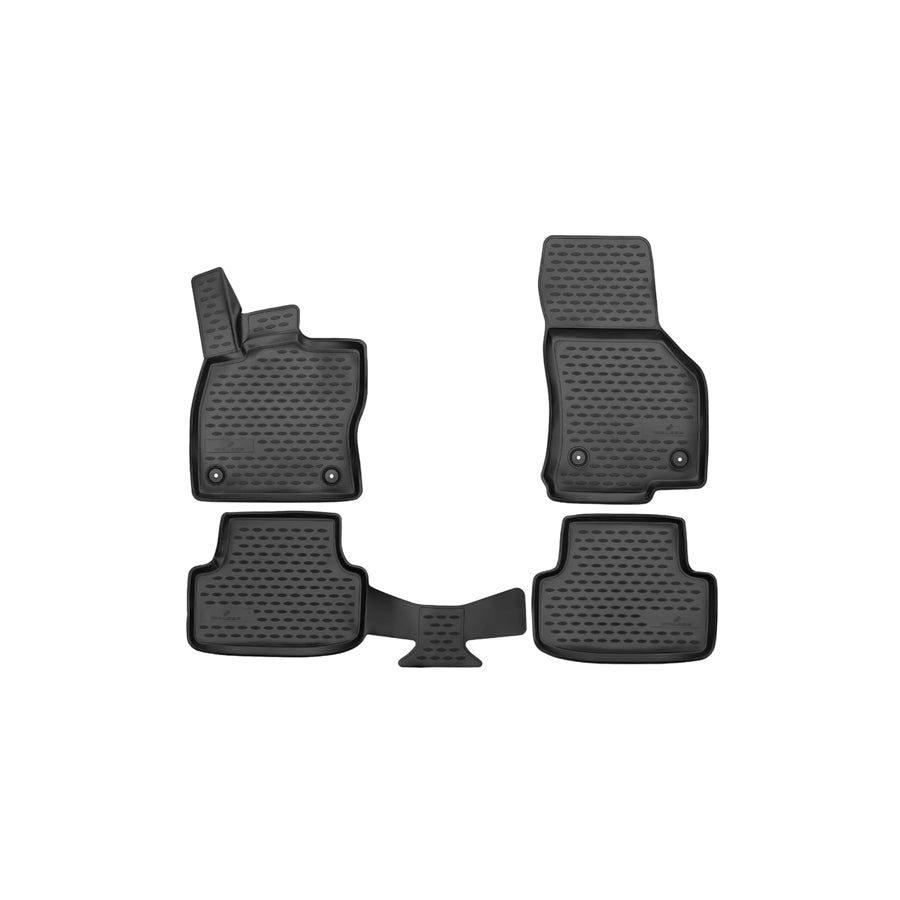 WALSER Tailored, XTR 75144 Floor mat set Elastomer, Front and Rear