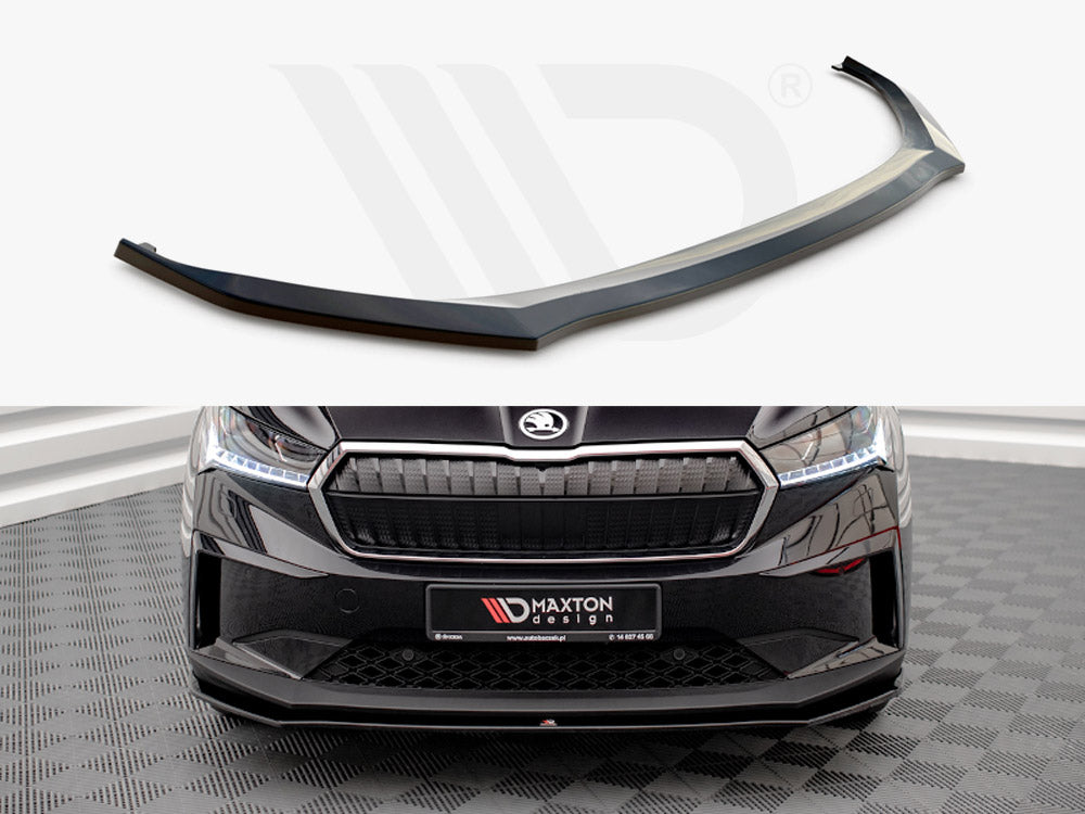 Maxton Design SK-EN-1-FD1T Front Splitter V.1 Skoda Enyaq IV (2020-) | Duco Car Parts UK Car Parts