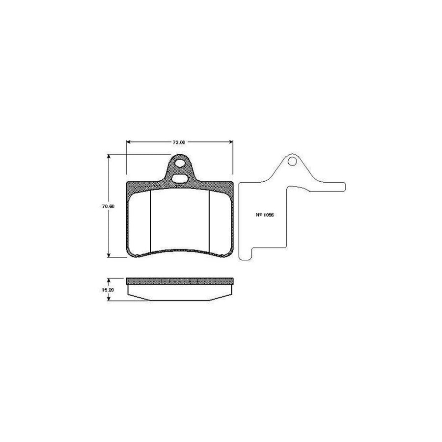 Bosch 0986Tb2400 Brake Pad Set For CITROEN C5 Excl Wear Warning Contact