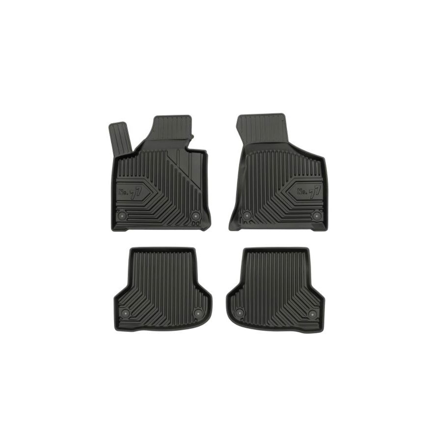 FROGUM Tailored 77409040 Floor mat set for AUDI A3 Hatchback (8P1) Elastomer, Front and Rear, Quantity: 4, Black, (LHD)