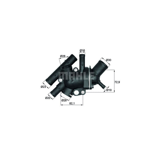 MAHLE ORIGINAL TI 134 88D Engine thermostat Opening Temperature: 88°C, with seal