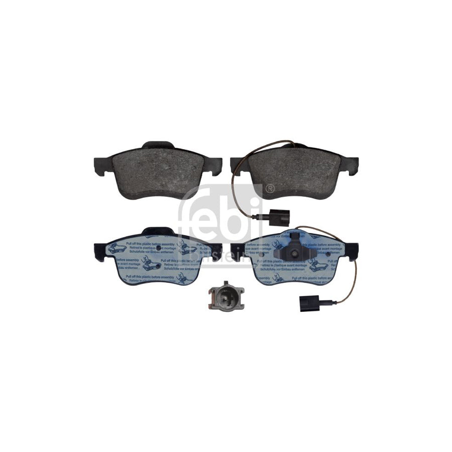 Febi Bilstein 116104 Brake Pad Set Front Axle Incl Wear Warning Contact