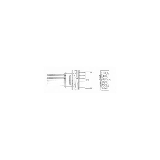 NGK Lambda Sensor / O2 Sensor (NGK 95028) - OZA826-EE24