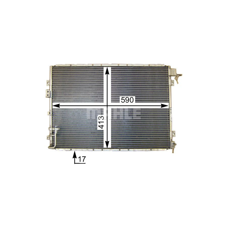 MAHLE ORIGINAL AC 421 000P Air conditioning condenser for KIA Sorento I (JC) without dryer