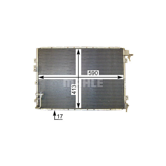 MAHLE ORIGINAL AC 421 000P Air conditioning condenser for KIA Sorento I (JC) without dryer