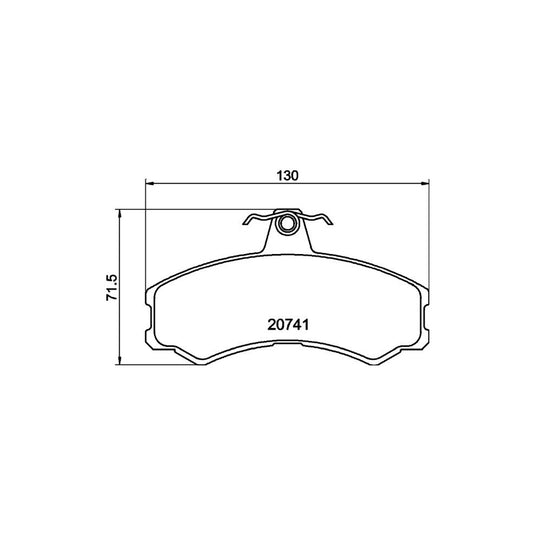 Hella 8DB 355 013 441 Brake Pad Set Not Prepared For Wear Indicator With Brake Caliper Screws