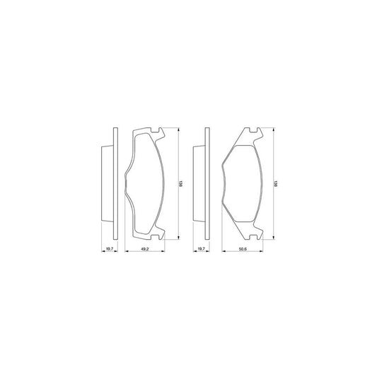 Bosch 0986468870 Brake Pad Set With Mounting Manual BP735
