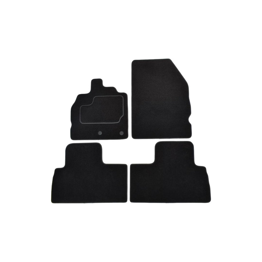 CUSTOPOL Tailored RNT430S Floor mat set for RENAULT Sc???nic III (JZ0/1_) Textile, Front and Rear, Quantity: 4, Grey