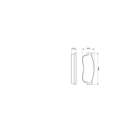 Bosch 0986469580 Brake Pad Set BP753
