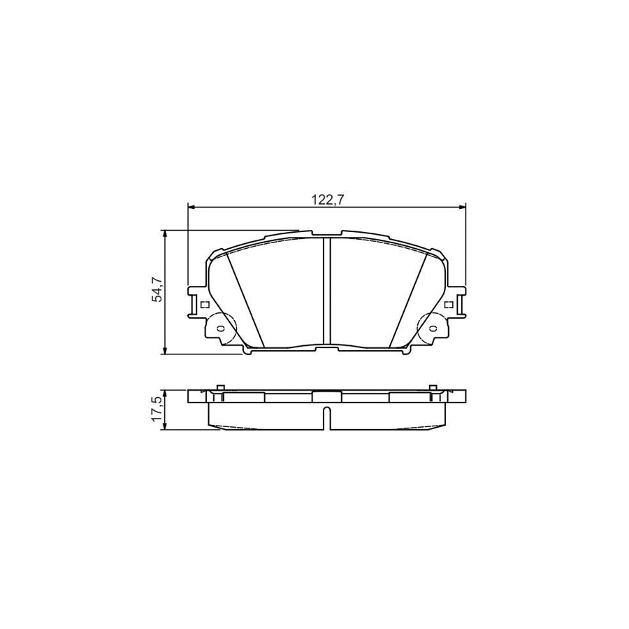 Bosch 0986495109 Brake Pad Set For Toyota Yaris With Mounting Manual BP1556