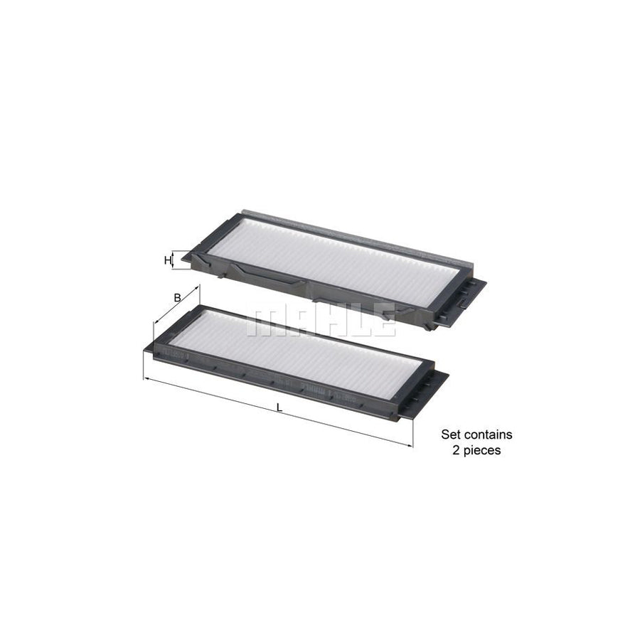 MAHLE ORIGINAL LA 501/S Pollen filter for MAZDA 3 Particulate Filter