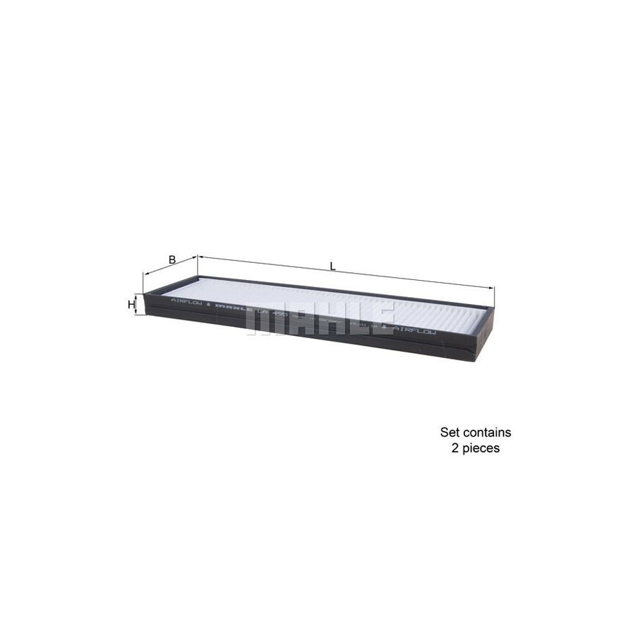 MAHLE ORIGINAL LA 495/S Pollen filter Particulate Filter