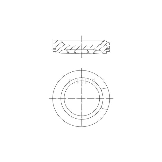 MAHLE ORIGINAL 033 04 01 Piston 81,26 mm