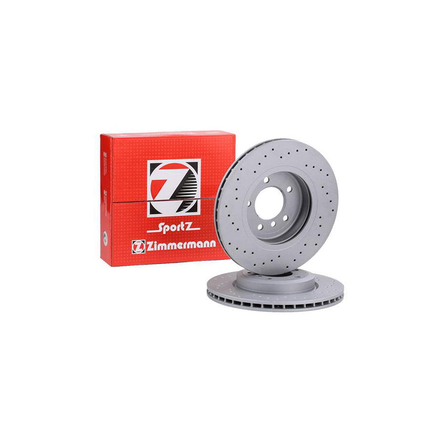 ZIMmERMANN SPORT COAT Z 150 1294 52 Brake Disc Internally Vented Perforated Coated High carbon