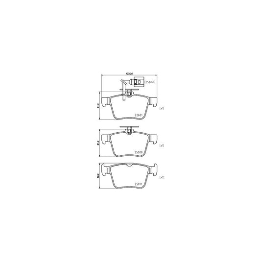Hella 8DB 355 025 661 Brake Pad Set With Integrated Wear Warning Contact
