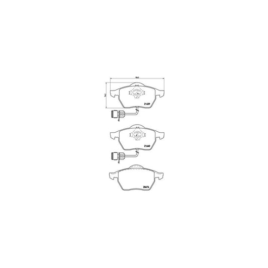 Brembo P 85 040 Brake Pad Set For Audi A8 D2 4D2 4D8