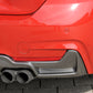 Rieger 00099263 BMW 4 Series F32 F33 F36 Rear Diffuser for Twin Tailpipe Left & Right - Carbon-Look