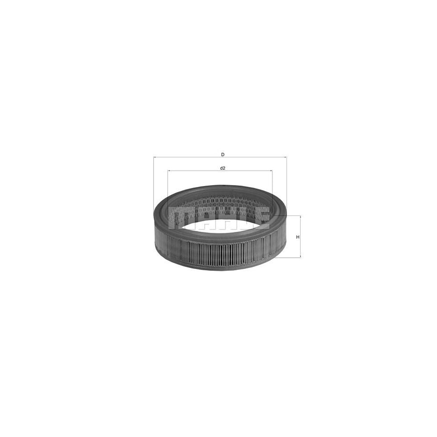 MAHLE ORIGINAL LX 158 Air Filter Filter Insert