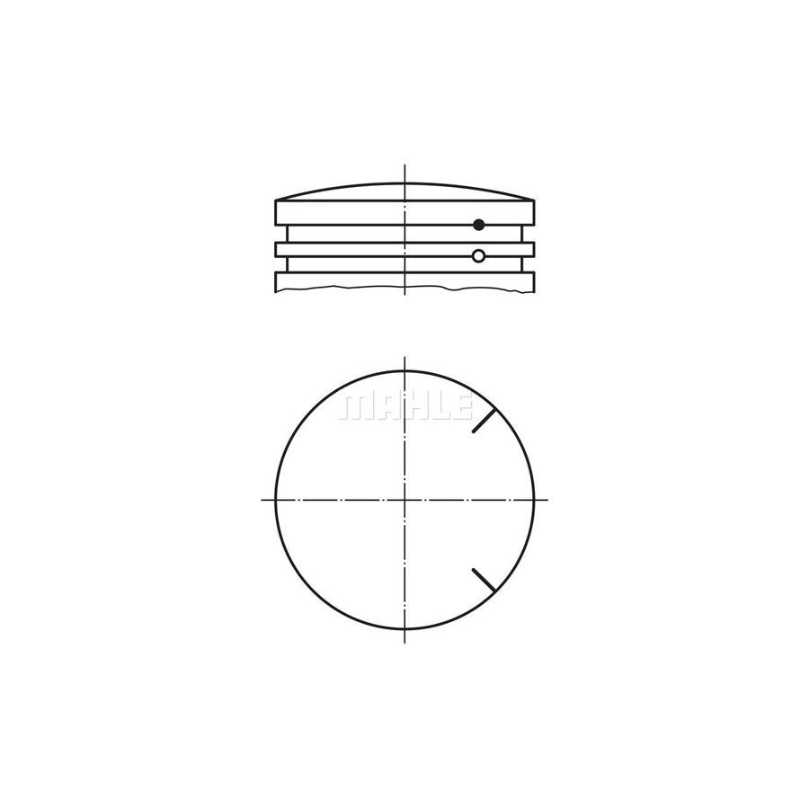 MAHLE ORIGINAL 175 PI 00102 000 Piston 42,0 mm, without cooling duct