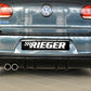 Rieger 00088019 VW Mk6 Golf GTD Rear Diffuser for Original Twin Tailpipe Left - Glossy Black