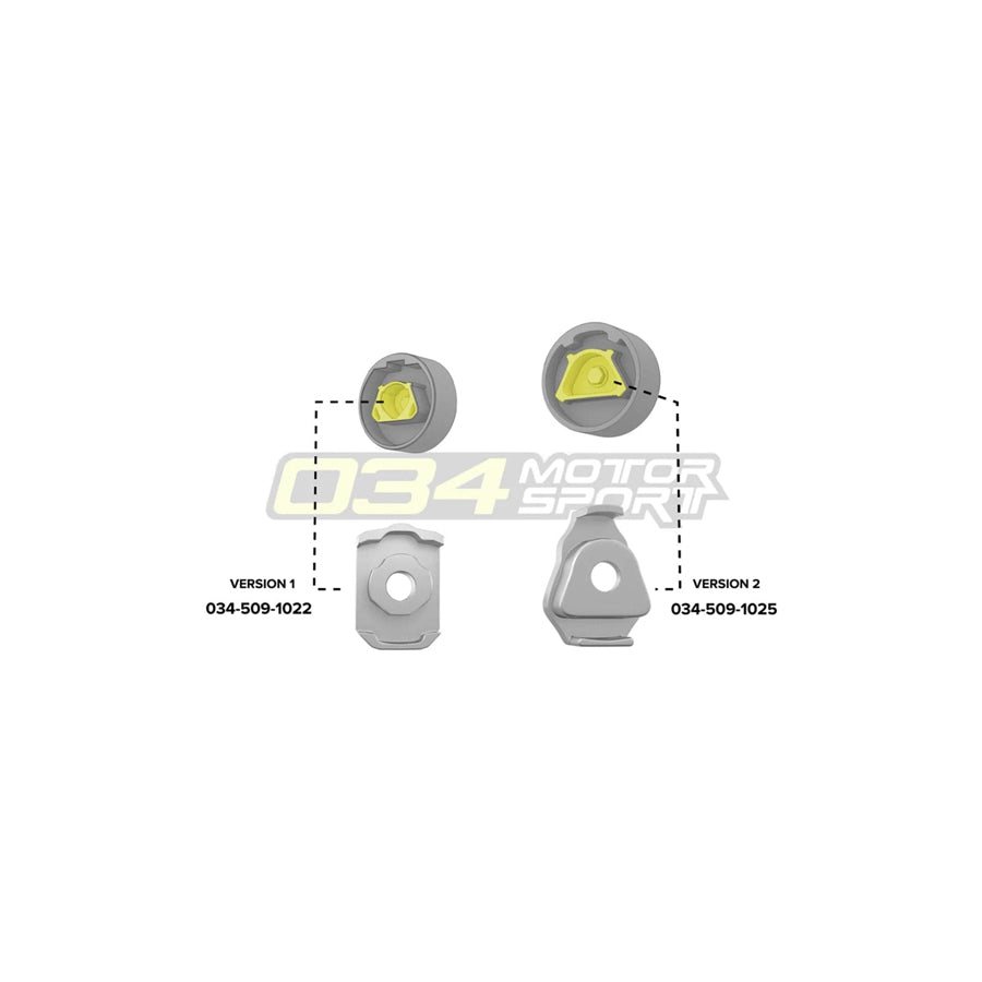 034Motorsport Audi Volkswagen Billet Aluminium MQB Lower Dogbone Mount Insert (Inc. 8V/8S RS3/TTRS & MK7 GTI/Golf R)