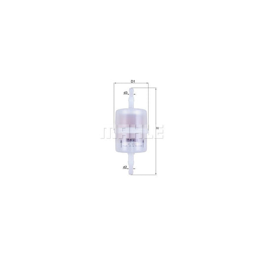 MAHLE ORIGINAL KL 1022 Fuel filter In-Line Filter