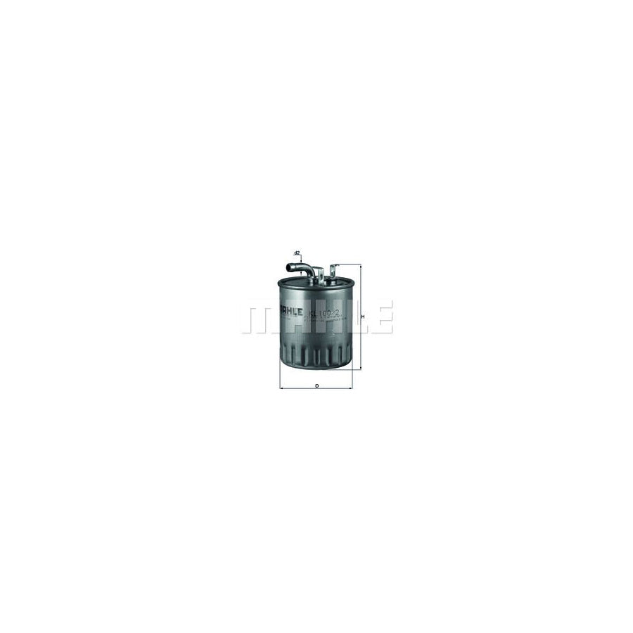 MAHLE ORIGINAL KL 100/2 Fuel filter In-Line Filter