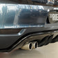 Rieger 00088019 VW Mk6 Golf GTD Rear Diffuser for Original Twin Tailpipe Left - Glossy Black