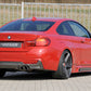 Rieger 00099263 BMW 4 Series F32 F33 F36 Rear Diffuser for Twin Tailpipe Left & Right - Carbon-Look