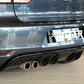 Rieger 00088019 VW Mk6 Golf GTD Rear Diffuser for Original Twin Tailpipe Left - Glossy Black
