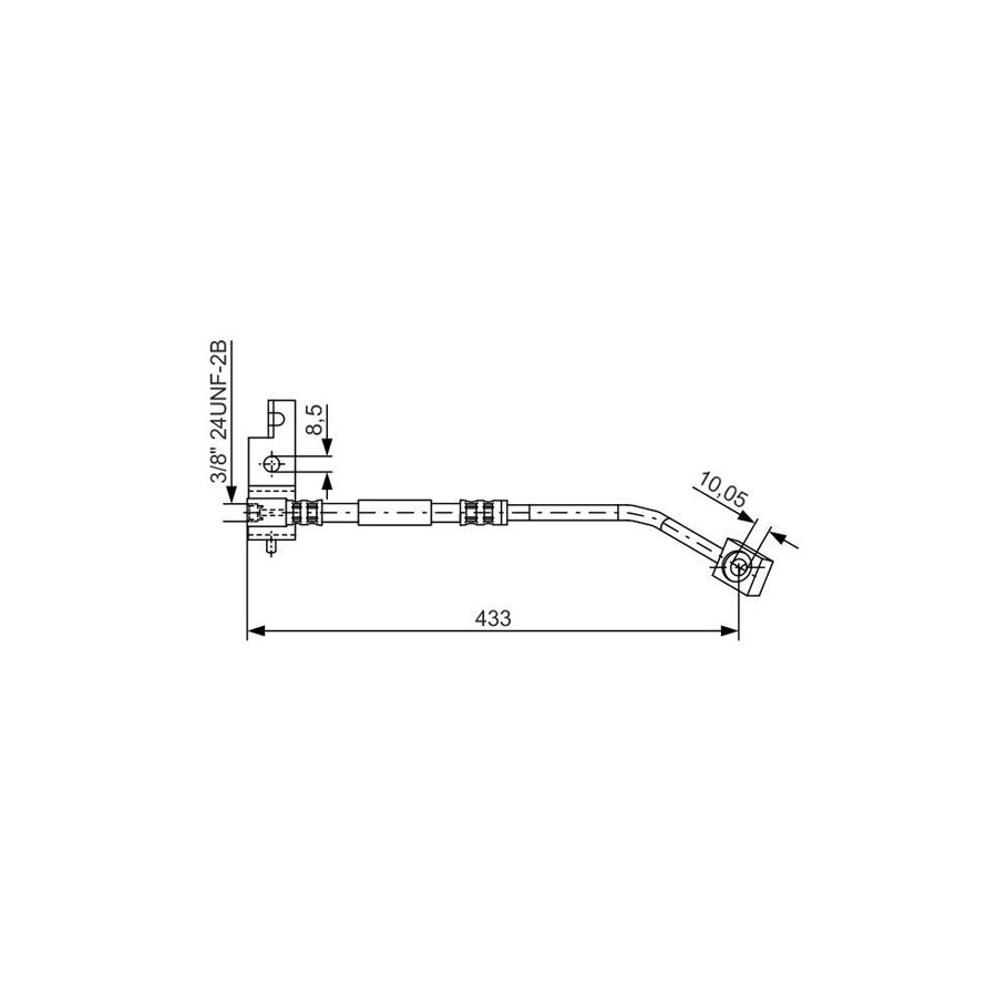 BOSCH 1 987 476 149 Brake Hose 310Mm 3 8