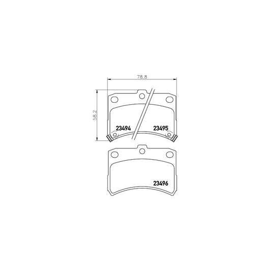 Hella 8DB 355 017 121 Brake Pad Set With Acoustic Wear Warning
