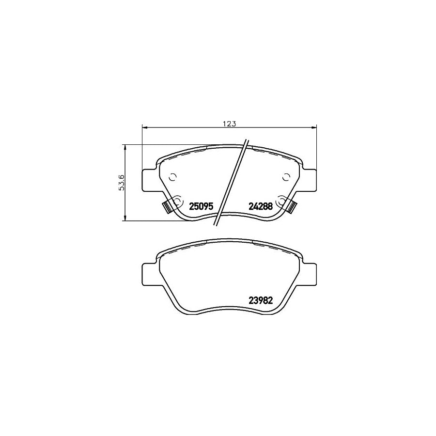 Hella 8DB 355 015 441 Brake Pad Set With Acoustic Wear Warning
