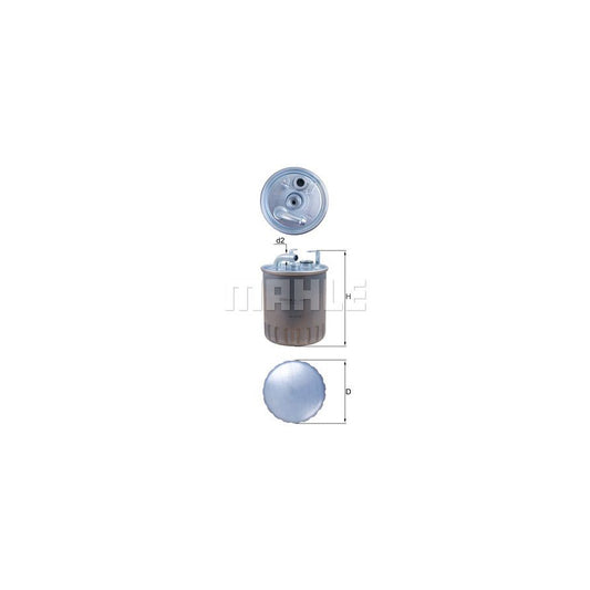 MAHLE ORIGINAL KL 100/1 Fuel filter In-Line Filter