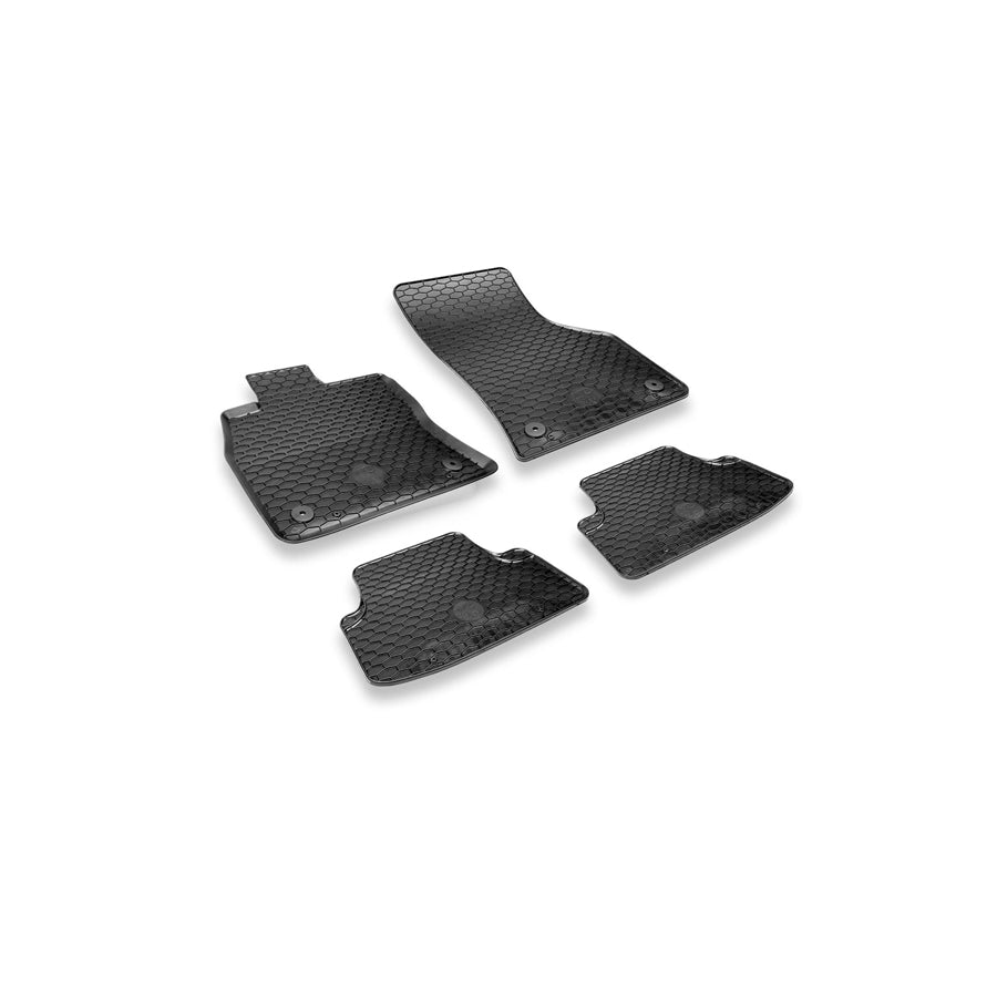 HEYNER PREMIUM OEM 737000 Floor mat set Elastomer, Quantity: 4, Black