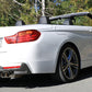 Rieger 00099263 BMW 4 Series F32 F33 F36 Rear Diffuser for Twin Tailpipe Left & Right - Carbon-Look