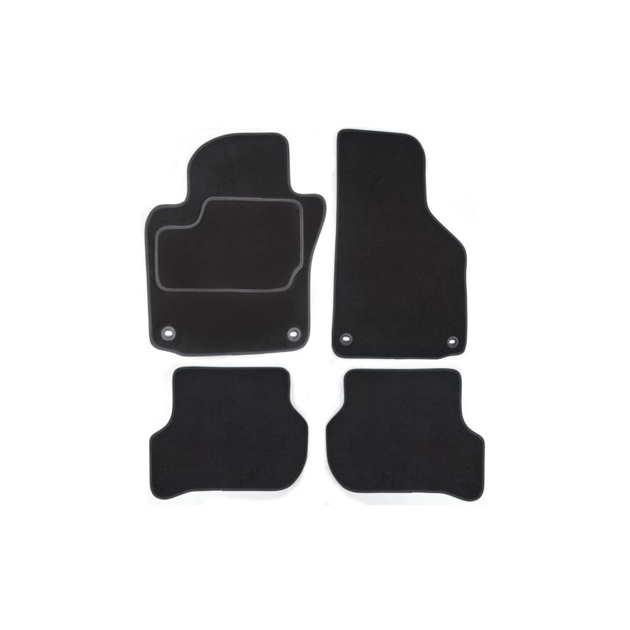 MAMMOOTH A041 VW325 PRM 01 Floor mat set for VW Polo III Hatchback (6N1) Textile, Front and Rear, Quantity: 4, Black