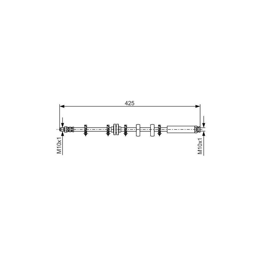 BOSCH 1 987 476 636 Brake Hose 400Mm
