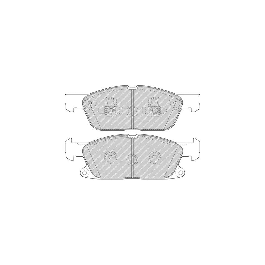 Ferodo Fdb5087 Brake Pad Set Not Prepared For Wear Indicator With Piston Clip Without Accessories