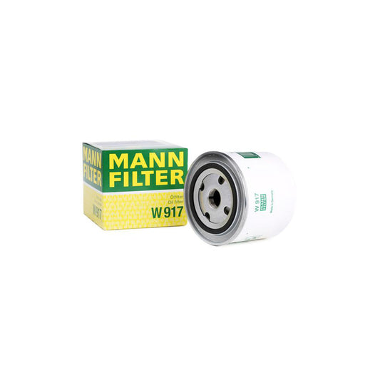 MANN-FILTER W 917 Oil Filter Spin-on Filter, with one anti-return valve