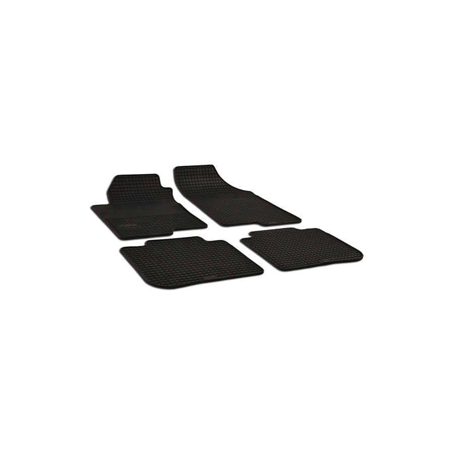 WALSER Tailored 50368 Floor mat set for KIA CERATO Elastomer, Front and Rear, Quantity: 4, Black