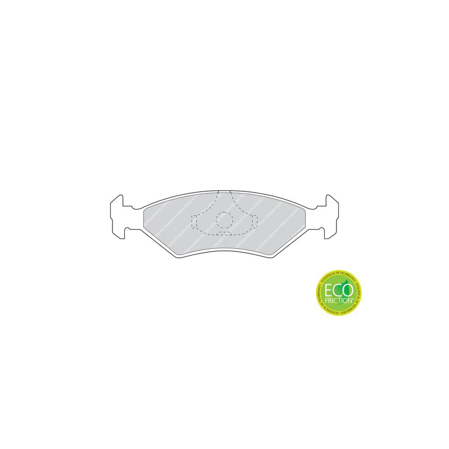 Ferodo Premier Eco Friction Fdb206 Brake Pad Set Not Prepared For Wear Indicator With Piston Clip Without Accessories